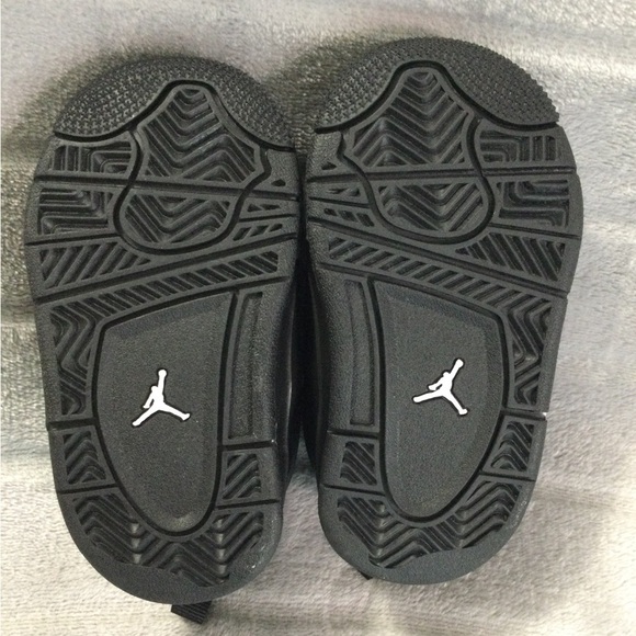 Nike Jordan 4 Black Cat RM Blk/Wht Size 4c - Picture 7 of 8